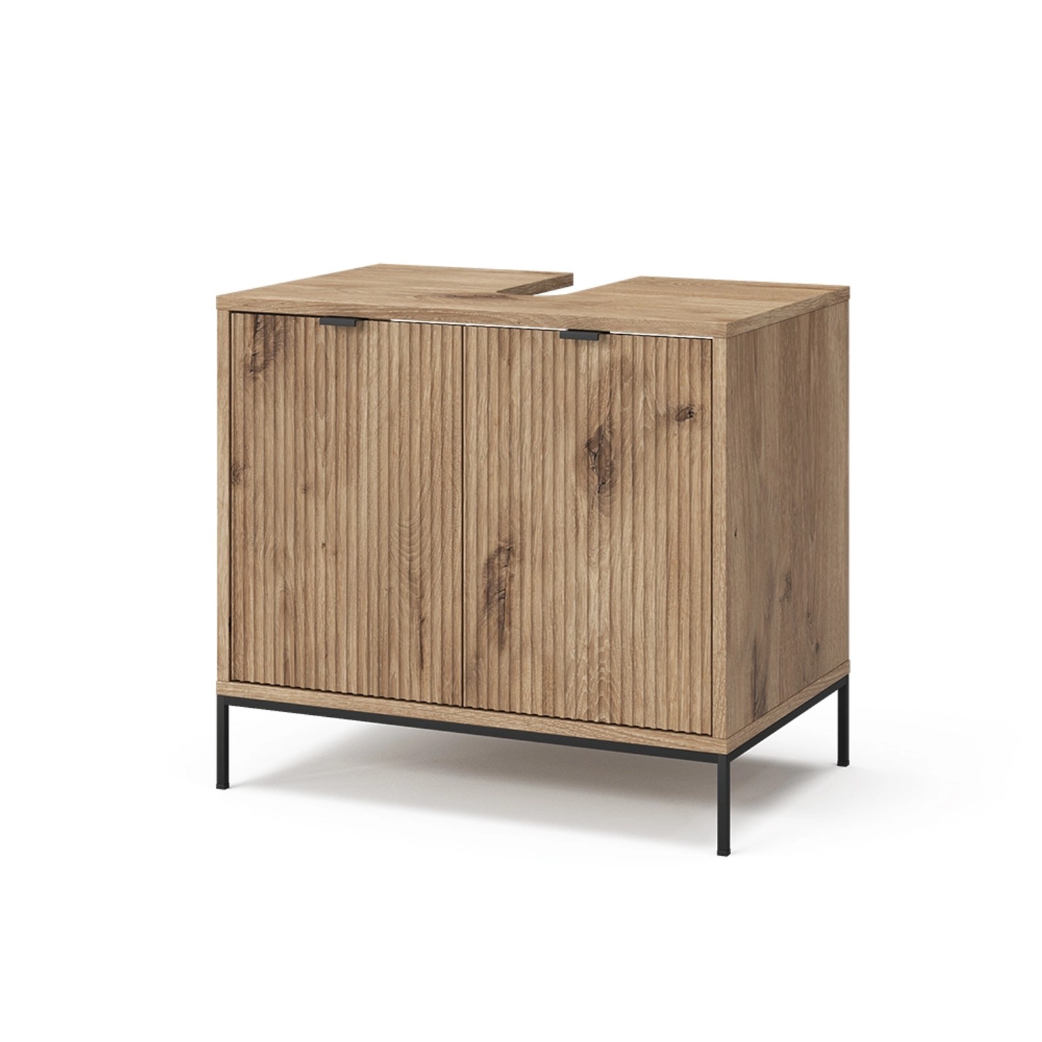 Vicco Waschtischunterschrank Eliza Viking Oak 70 x 63 cm mit 2 Türen günstig online kaufen