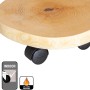 Wagner Pflanzenroller GH 0268, Ø 25-30 cm, Birke, mit Rollen für den Innenbereich.
