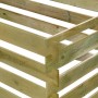 DELUKE Komposter Garten ANDRI 180x90x90cm Kiefernholz Imprägniert Lattenrostkomposter Komposter Holz Schnellkomposter_4