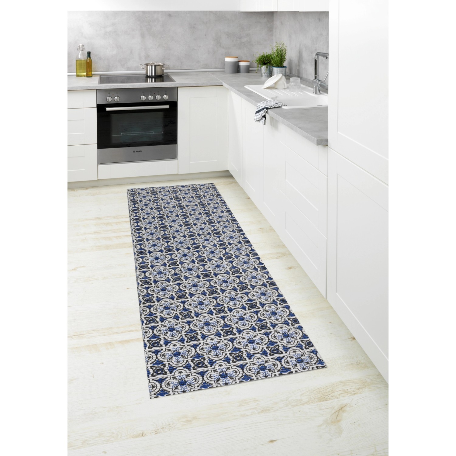 Wenko Badematte Murcia Kunststoff 65 x 200 cm Mehrfarbig