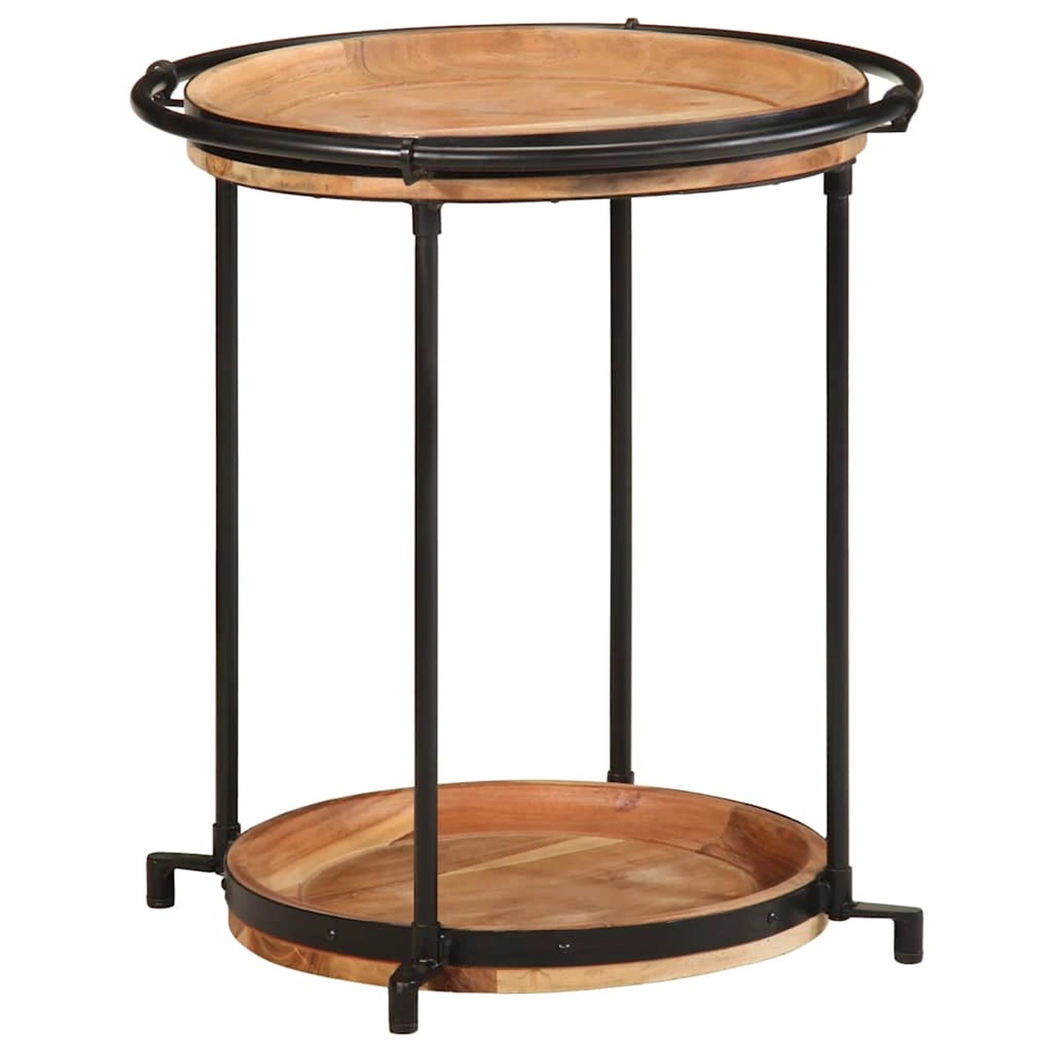 vidaXL Beistelltisch Ø55x60 cm Massivholz Akazie 4013512 günstig online kaufen