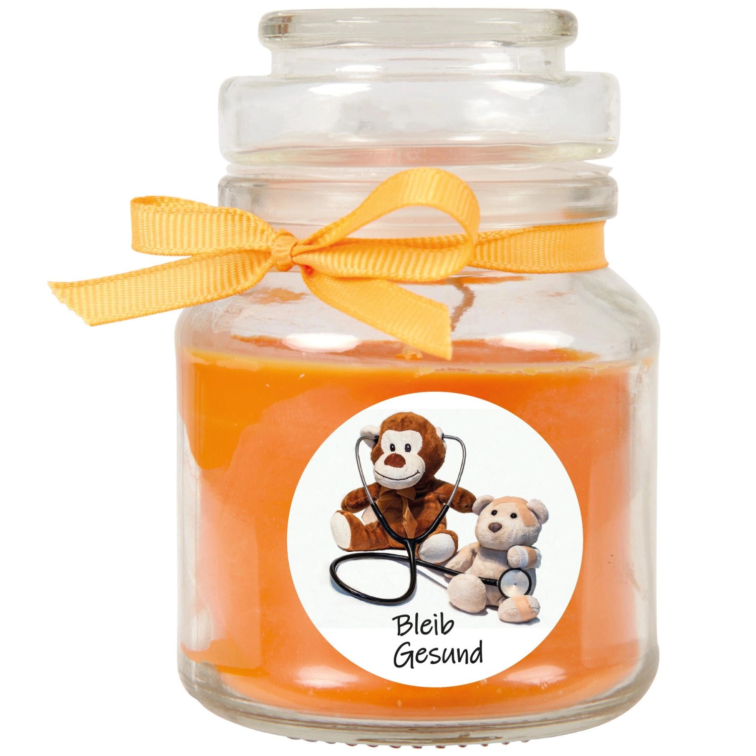 HS Candle Duftkerze & Bonbon Glas Genesung Orange Honigmelone günstig online kaufen