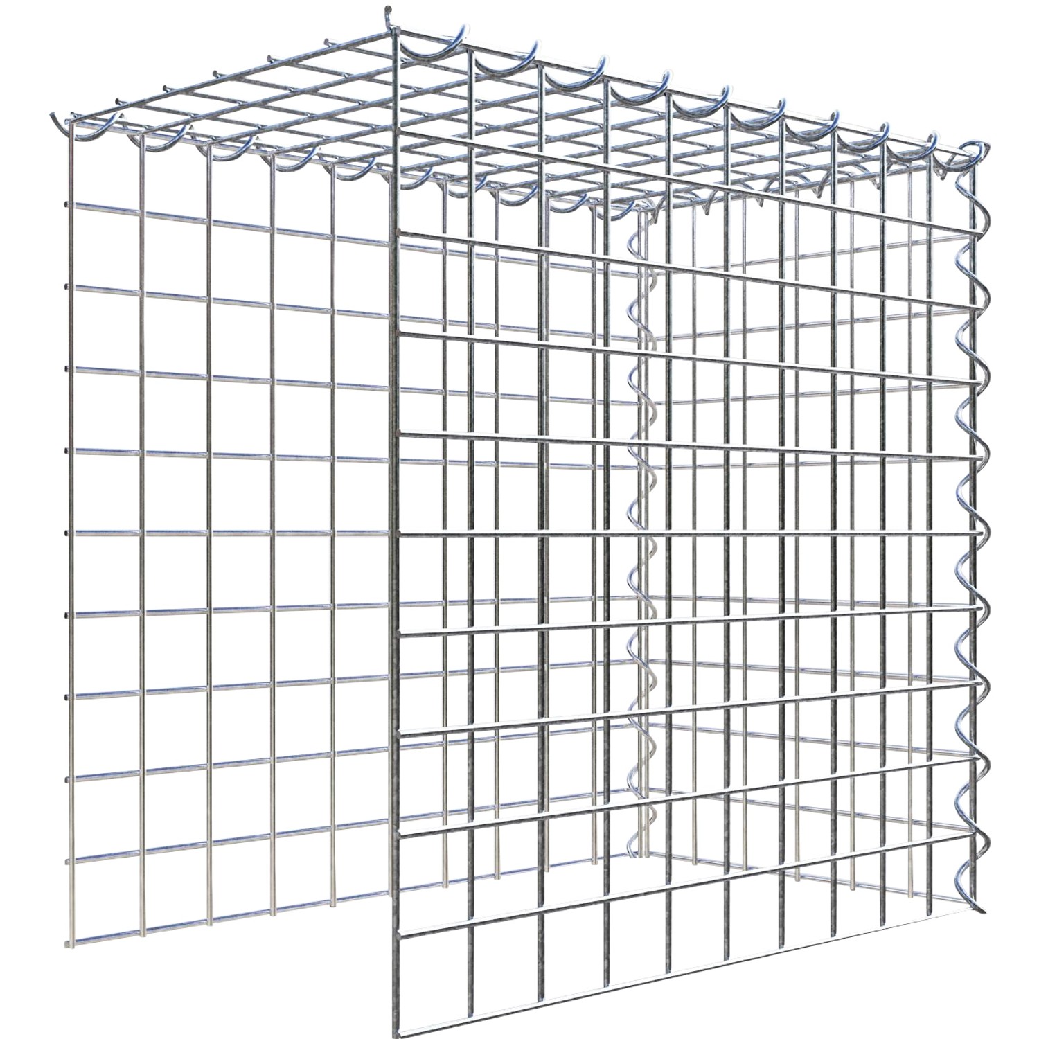 Gabiona Gabione-Anbaukorb Typ 4 50 x 50 x 30 cm Maschenw 5 x 5 cm