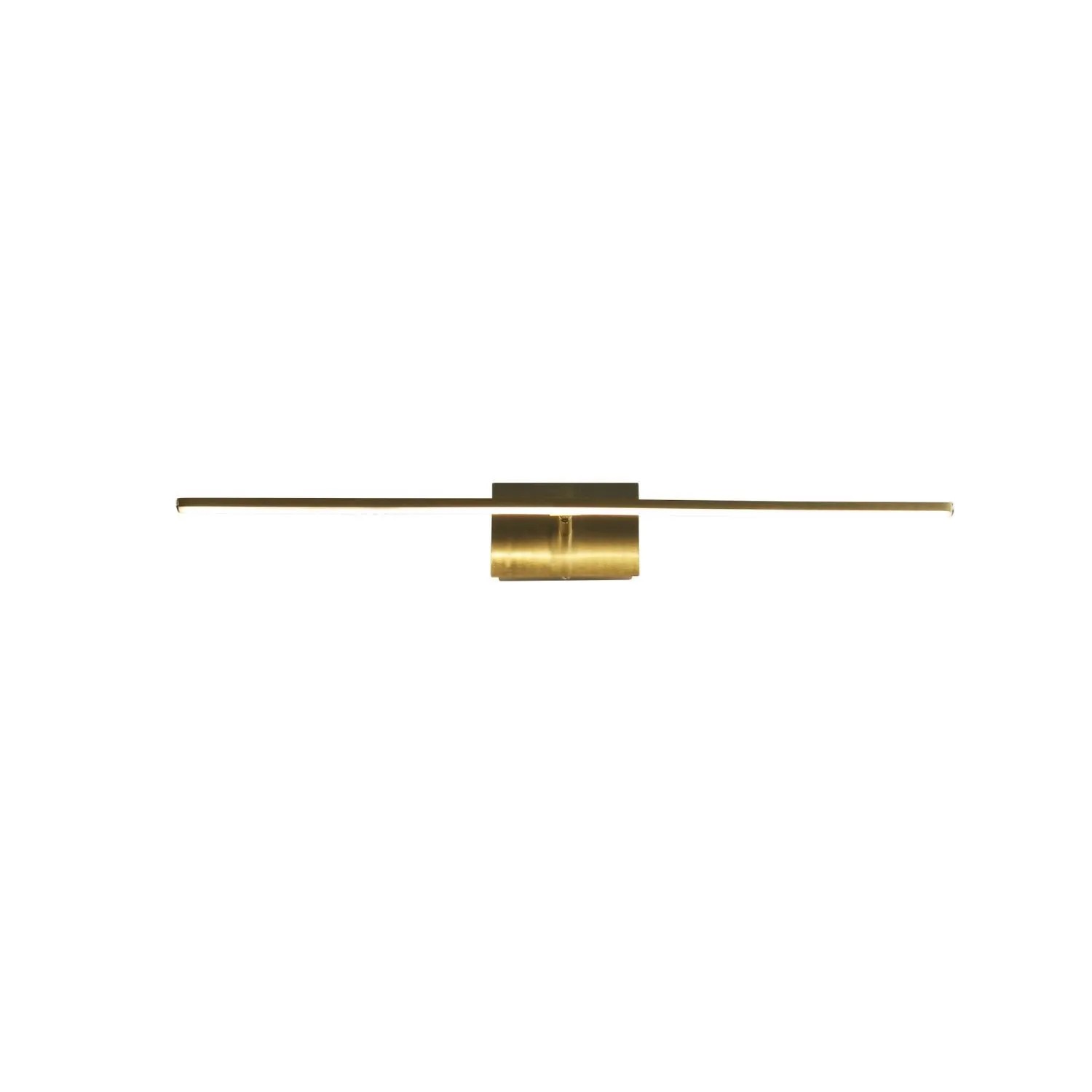 Licht-Erlebnisse Spiegelleuchte LED Metall 41 cm Breit IP44 In Messing 3000 K
