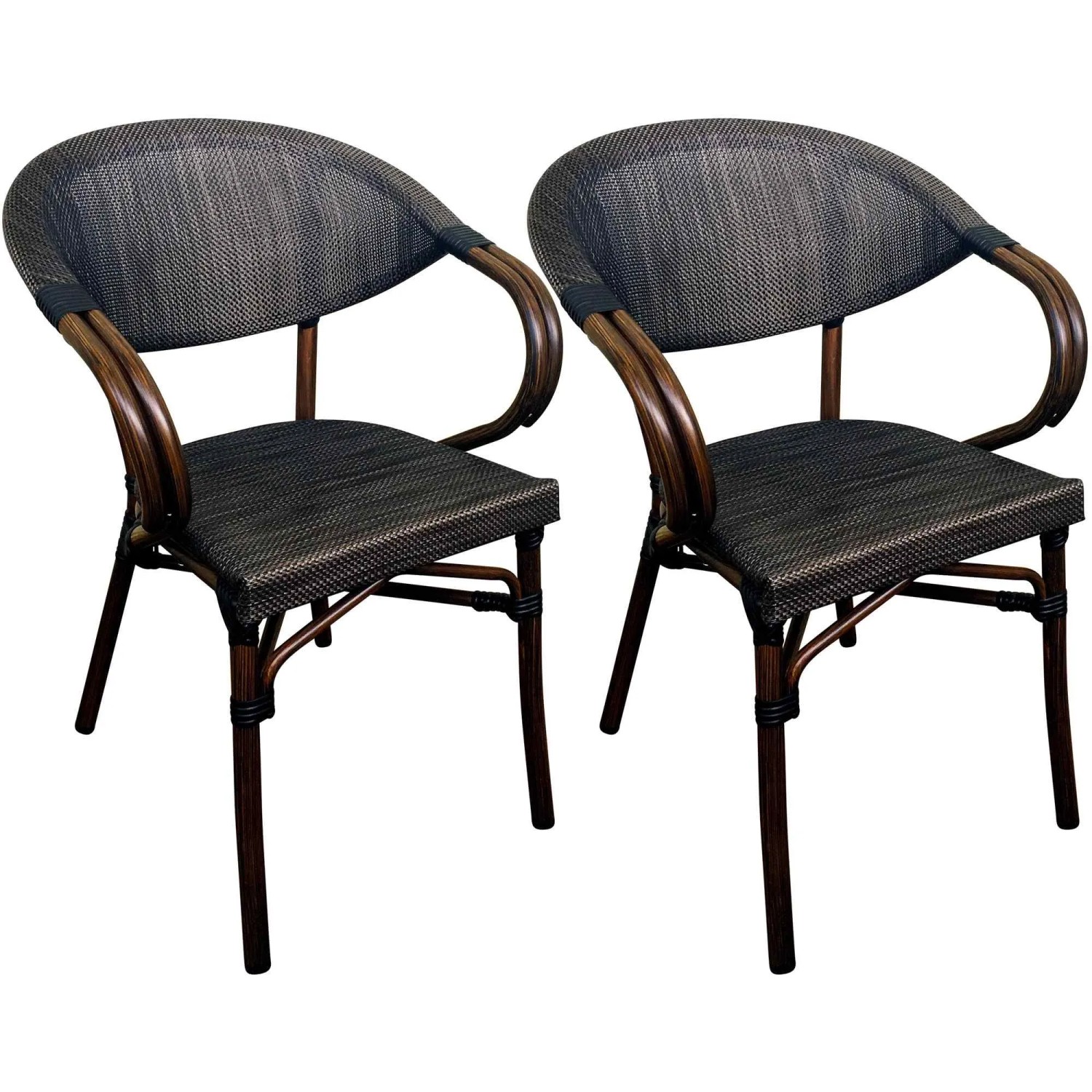 CLP 2er Set Bistrostühle Madetta Coffee