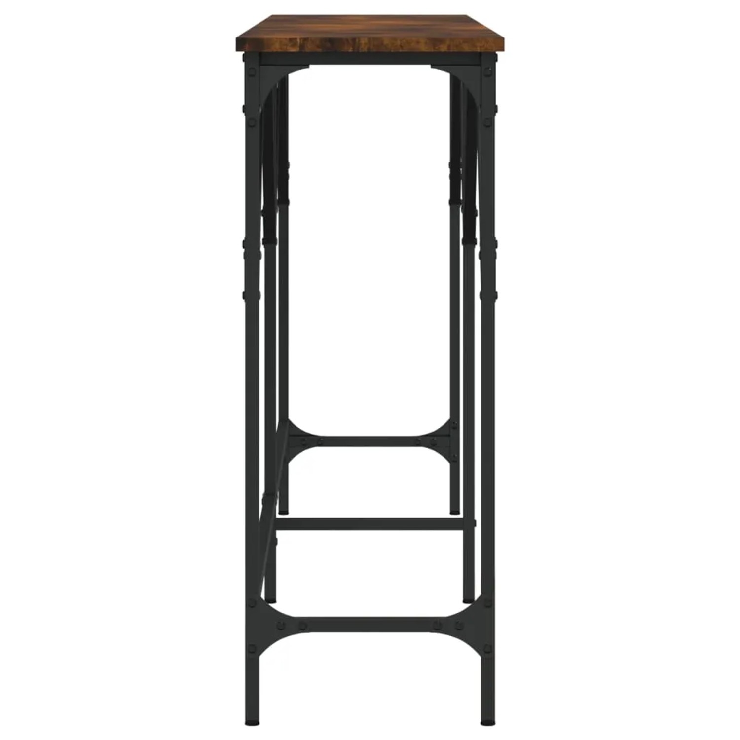 vidaXL Konsolentisch Räuchereiche 180x29x75 cm Holzwerkstoff 837764_5