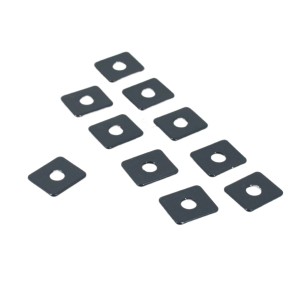 Galaflor Montageplatten Anthrazit 30x29 mm 10 Stück