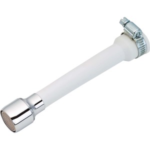 Mischdüsen-Zwischenschlauch, 150mm, mit Schelle, aus Kunststoff für Küche und Bad.