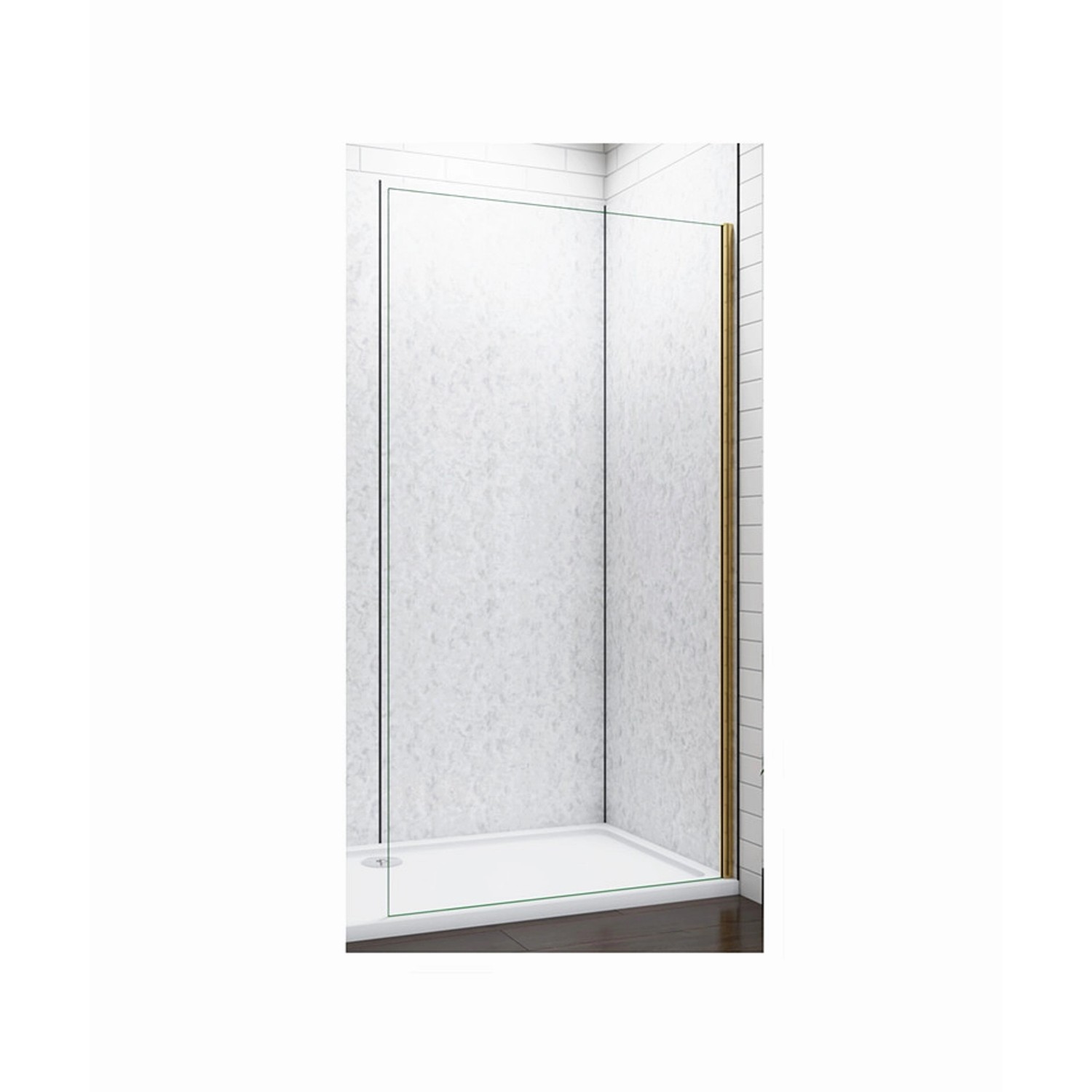 Duschparadies Walk In Duschabtrennung 50x200cm Duschwand 10mm Nano Glas Dus günstig online kaufen