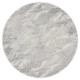 Runder, grauer Teppich „payé Royal 481“ (200x200 cm) mit Vintage-Muster.