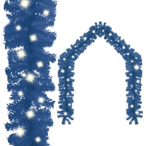 vidaXL Weihnachtsgirlande mit LED 10 m Blau 329193