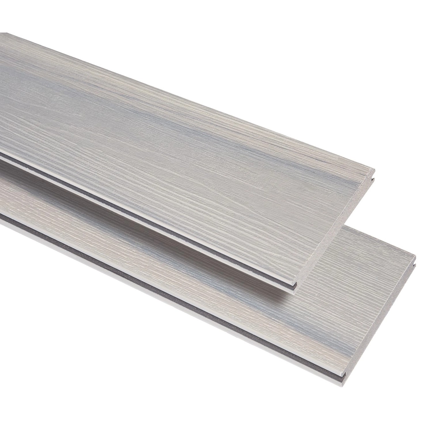 GartenLand WPC Terrassendiele Advance 20 x 140 x 5000 mm Pebble-Grey Bicolor Geprägte Holzstruktur Co-Extrudiert Massivp...