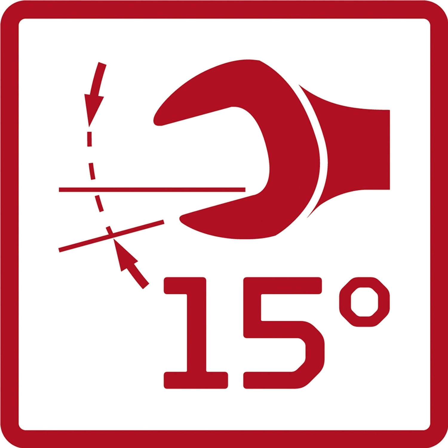 Symbol für 15° Ringmaulschlüssel-Satz von Gedore, Schlüssel & Abzieher.