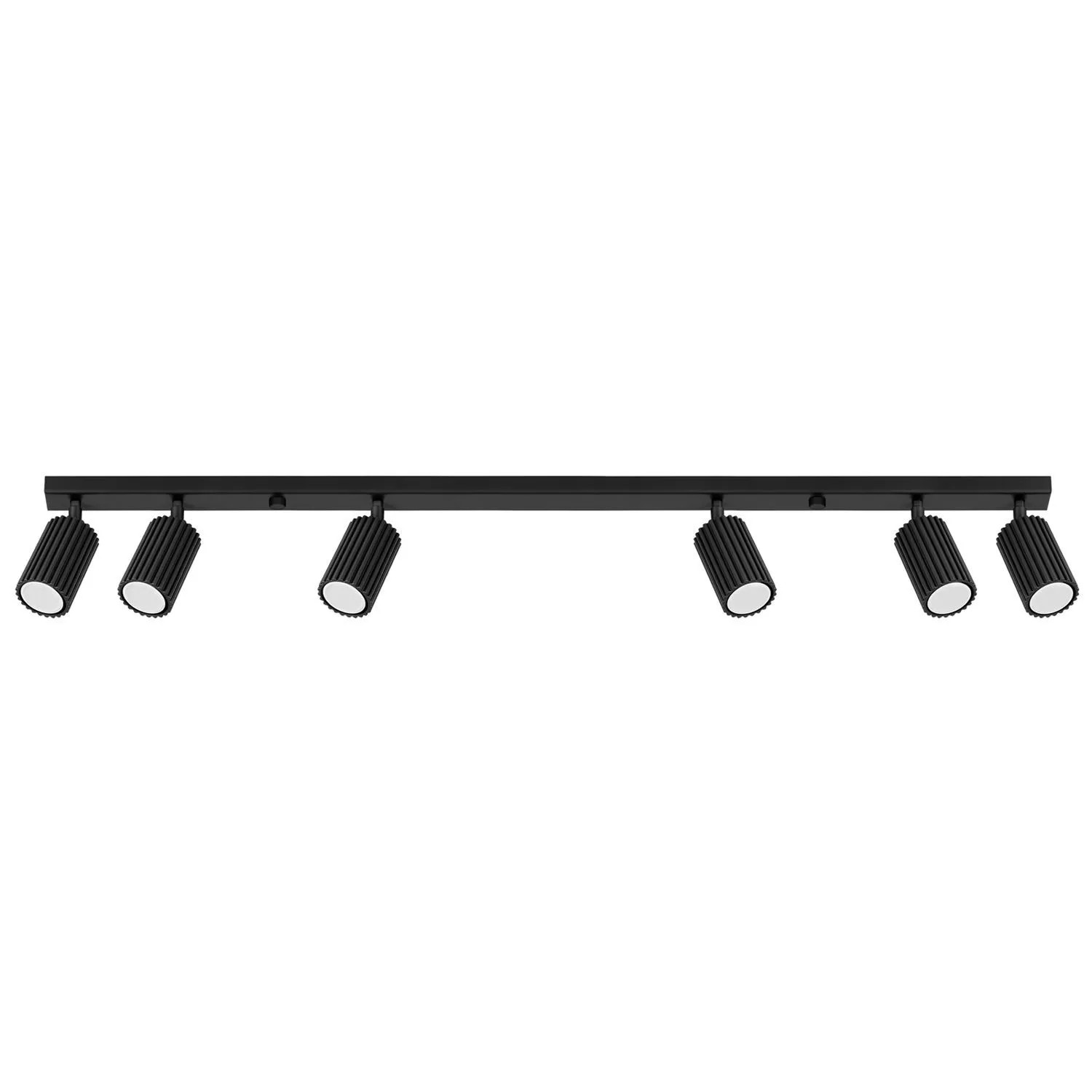 Licht-Erlebnisse Spot Strahler Decke Schwarz 117 CM Lang Aluminium GU10 6-Flammig Länglich Modern