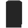 vidaXL Waschbeckenunterschrank, schwarz, 78x37x59 cm, mit Schublade und Fach.
