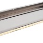 Heissner Wasserfall-Element aus Edelstahl, 60 cm, mit LED-Beleuchtung für Teichdeko.