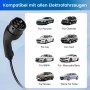 Junsun 11kW EV Ladestation mit Typ 2 Stecker und CEE Stecker für Elektroautos.