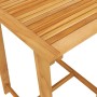 Detailansicht des Akazienholz-Tisches vom vidaXL Gartenbar-Set, Teil der Gartenmöbel.