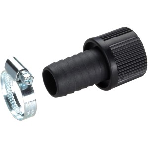 Gardena Saugschlauch-Anschlusstück 25 mm mit Schlauchklemme für Pumpen.