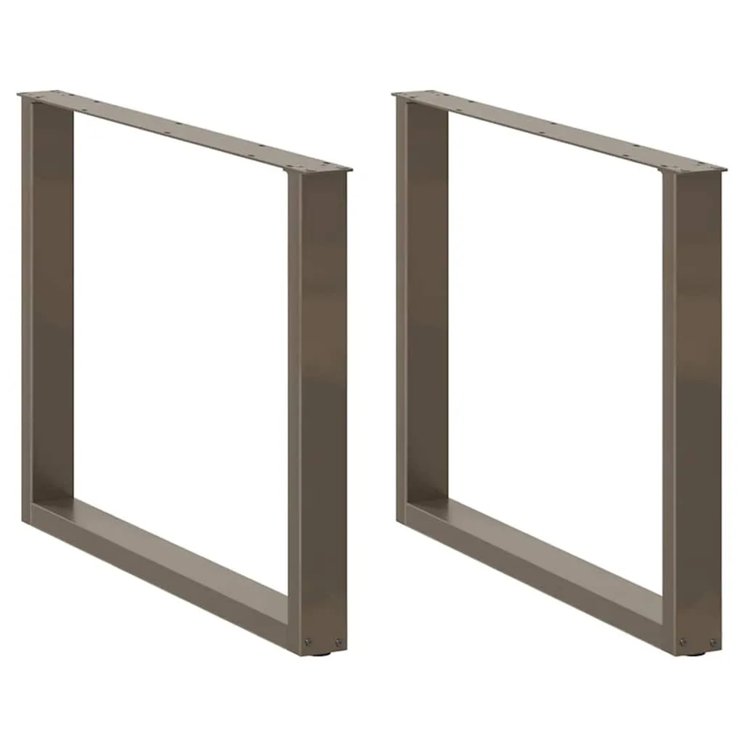 vidaXL Esstischbeine U-Form 3 Stk Naturstahl 100x72-73 cm Stahl 4013215