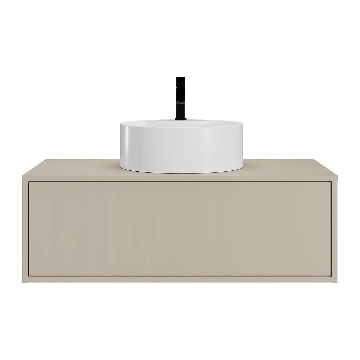 Vente-unique Einzelwaschtisch Teana Beige 94 cm