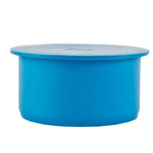 Blauer Marley Muffenstopfen dBlue DN 110 für HT-Rohre.