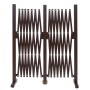 Braunes MCW Absperrgitter B34 aus Aluminium, ausziehbar von 52 bis 400 cm, für Garten und mehr.