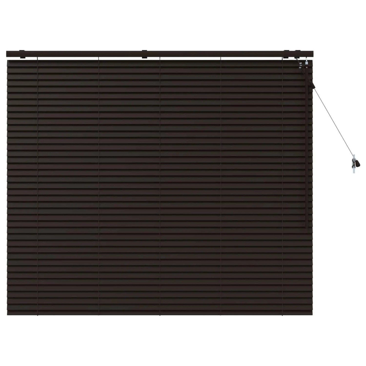 vidaXL Venezianische Jalousie Dunkelbraun 155 x 130 cm 35 mm 42015552