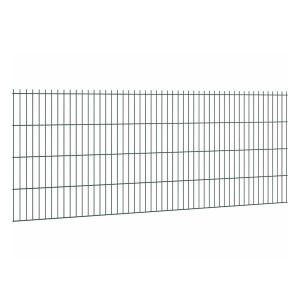 Grüne Doppelstabmatte 6/5/6, 83x251 cm, für Gartenzaun. Stabil und einfach zu montieren.