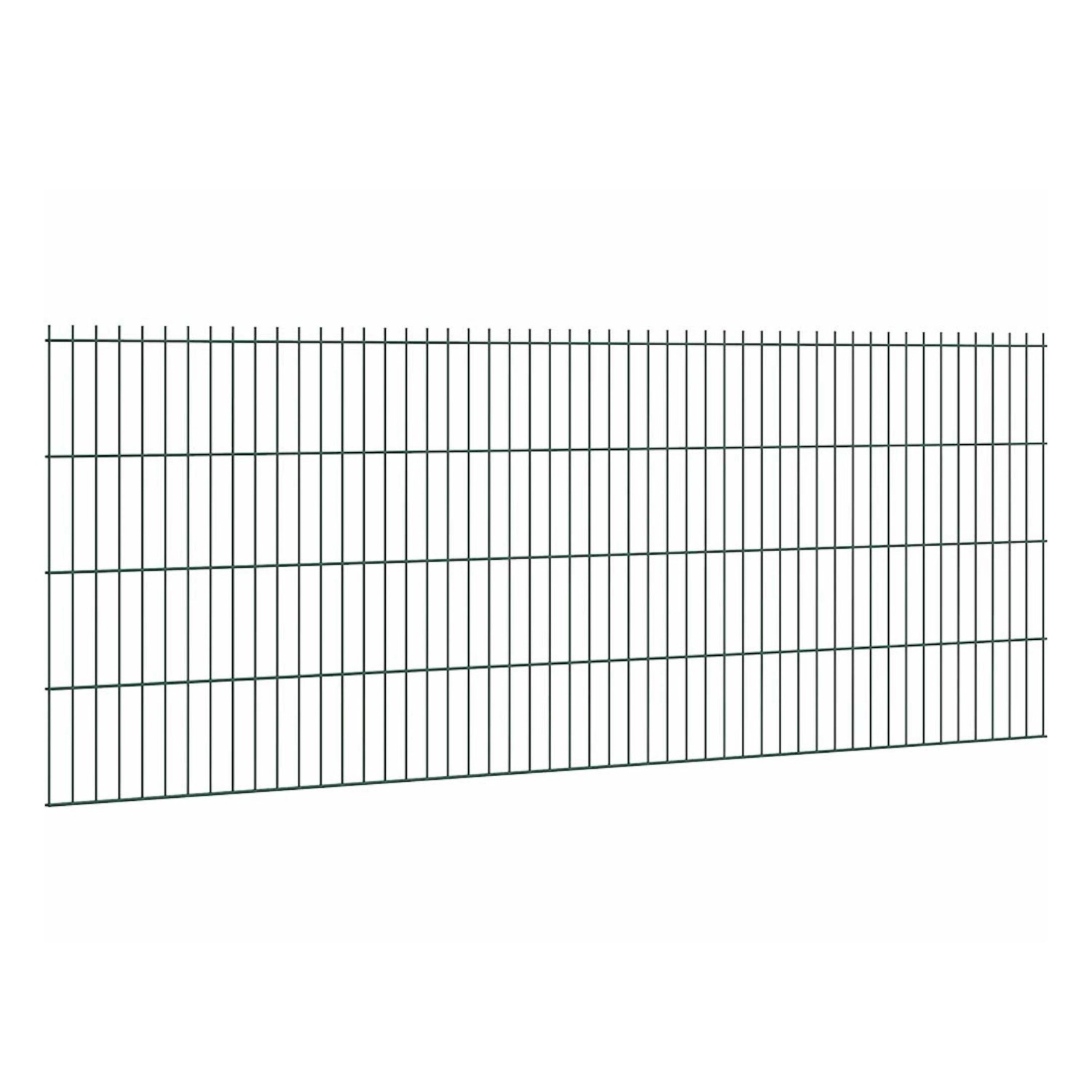 Doppelstabmattenzaun Stärke 6/5/6 Grün 83 x 251 cm günstig online kaufen