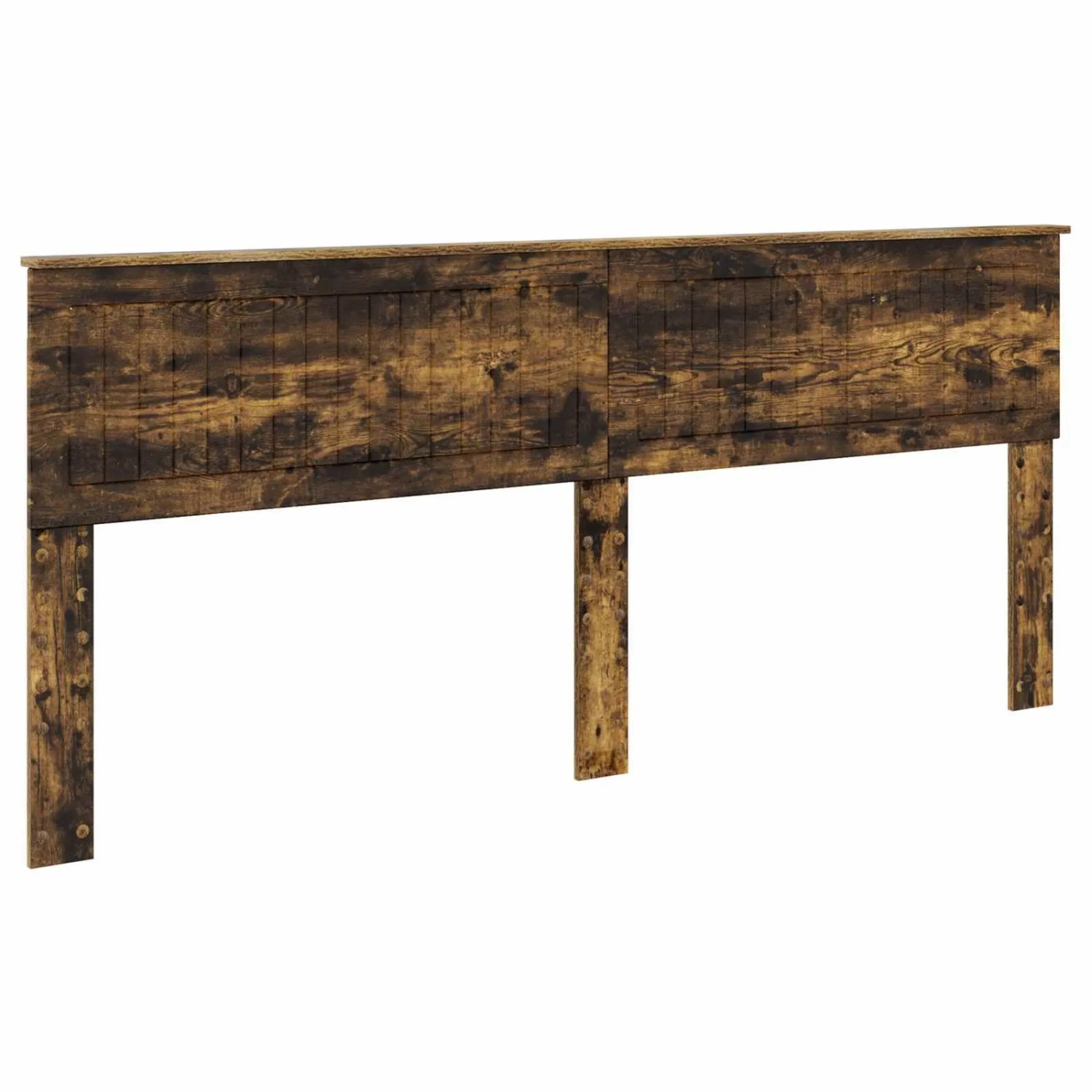 vidaXL Kopfteil mit Kopfteil Geräucherte Eiche 200 cm Holzwerkstoff 888380