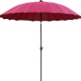 Burgunder Marktschirm Limon Ø 270 cm mit Kurbel für Garten und Terrasse.