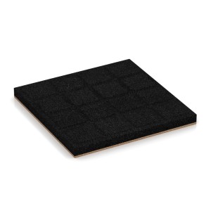 WARCO Fallschutzplatte 50x50 cm, Sandbeige, für Spielplatz & Garten
