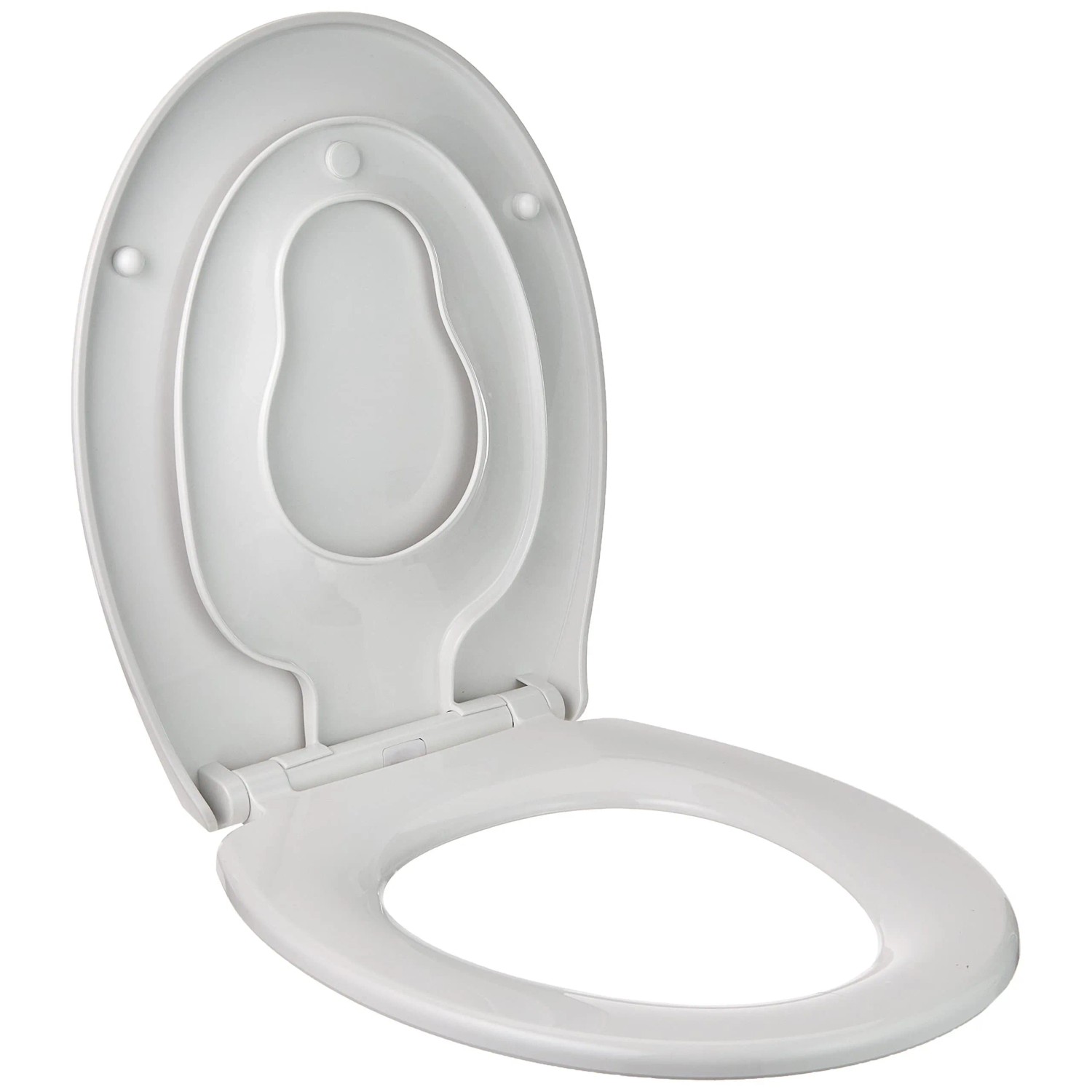 Euroshowers WC Sitz mit Kindersitz Soft Close Abnehmbar Weiß