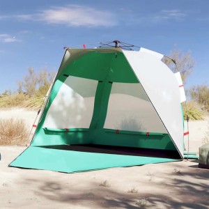 vidaXL Strandzelt 3 Personen Seegrün Quick Release Wasserdicht 4005312