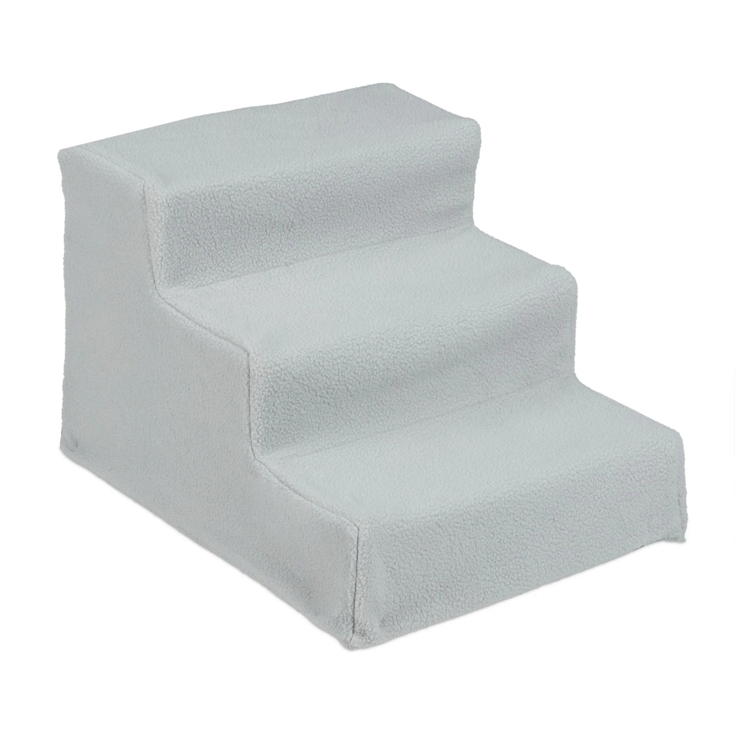 Relaxdays Hundetreppe Kunststoff Grau 3 Stufen Waschbar 30 cm x 35 cm x 45 cm 1,2 kg