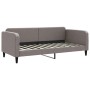 Ausziehbares vidaXL Tagesbett in Taupe, Stoffbezug, mit Lattenrost. Ideal als Gästebett.