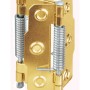 Hettich Pendeltürbeschlag, 2 Stück, Stahl vermessingt, für Möbel und Türen.