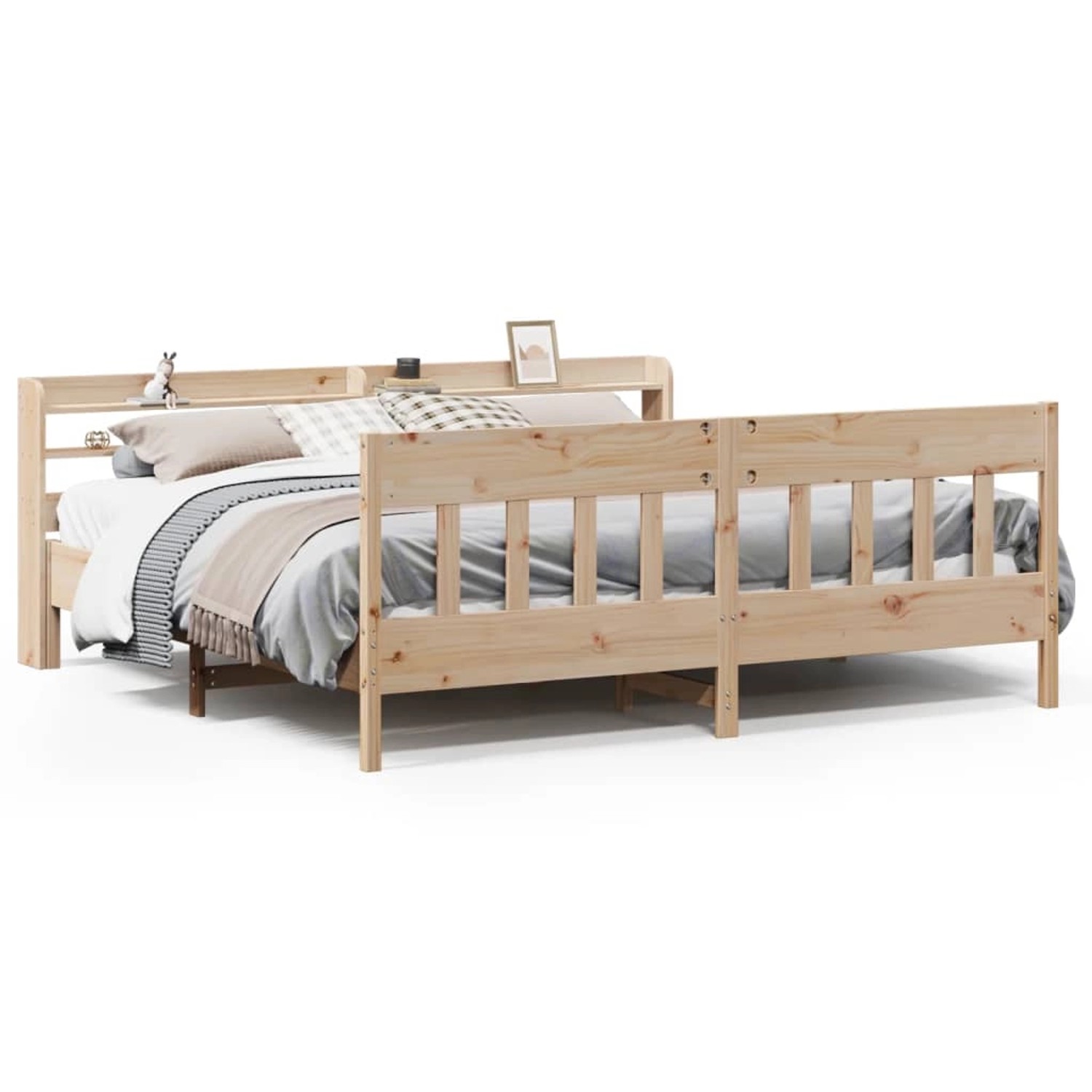 vidaXL Massivholzbett ohne Matratze 180x200 Kiefernholz 3306996 günstig online kaufen