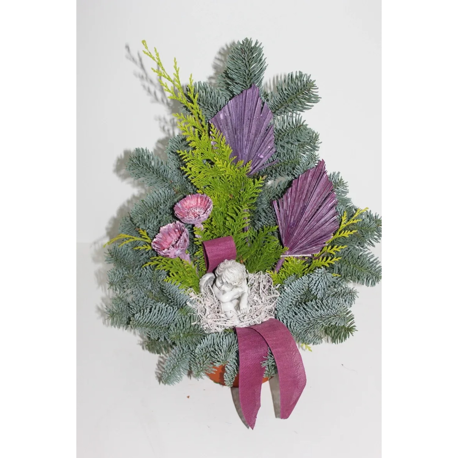 Grabschale Allerheiligen Nobilis mit Engel 15 cm Brombeere kaufen bei OBI