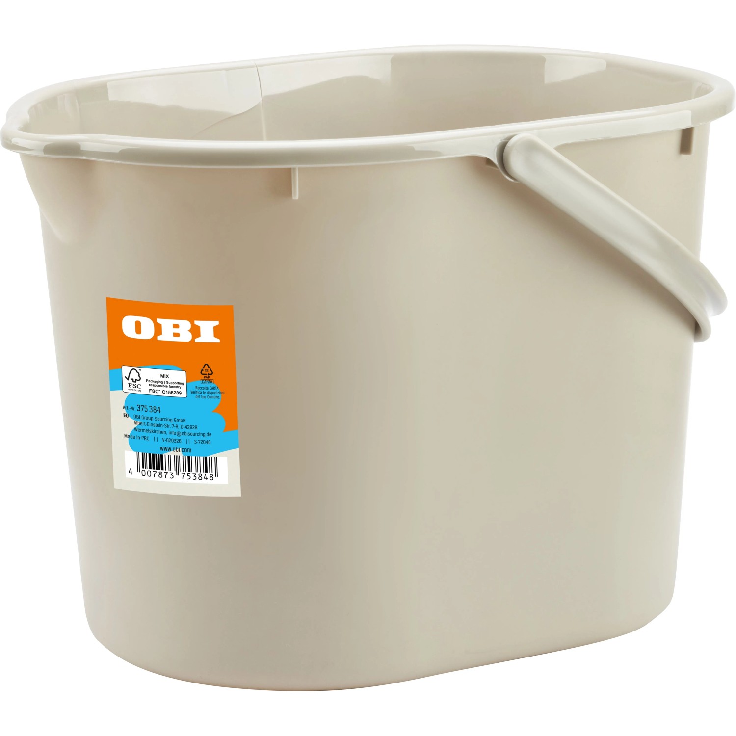 OBI Eimer mit Ausgießer 12, Oval