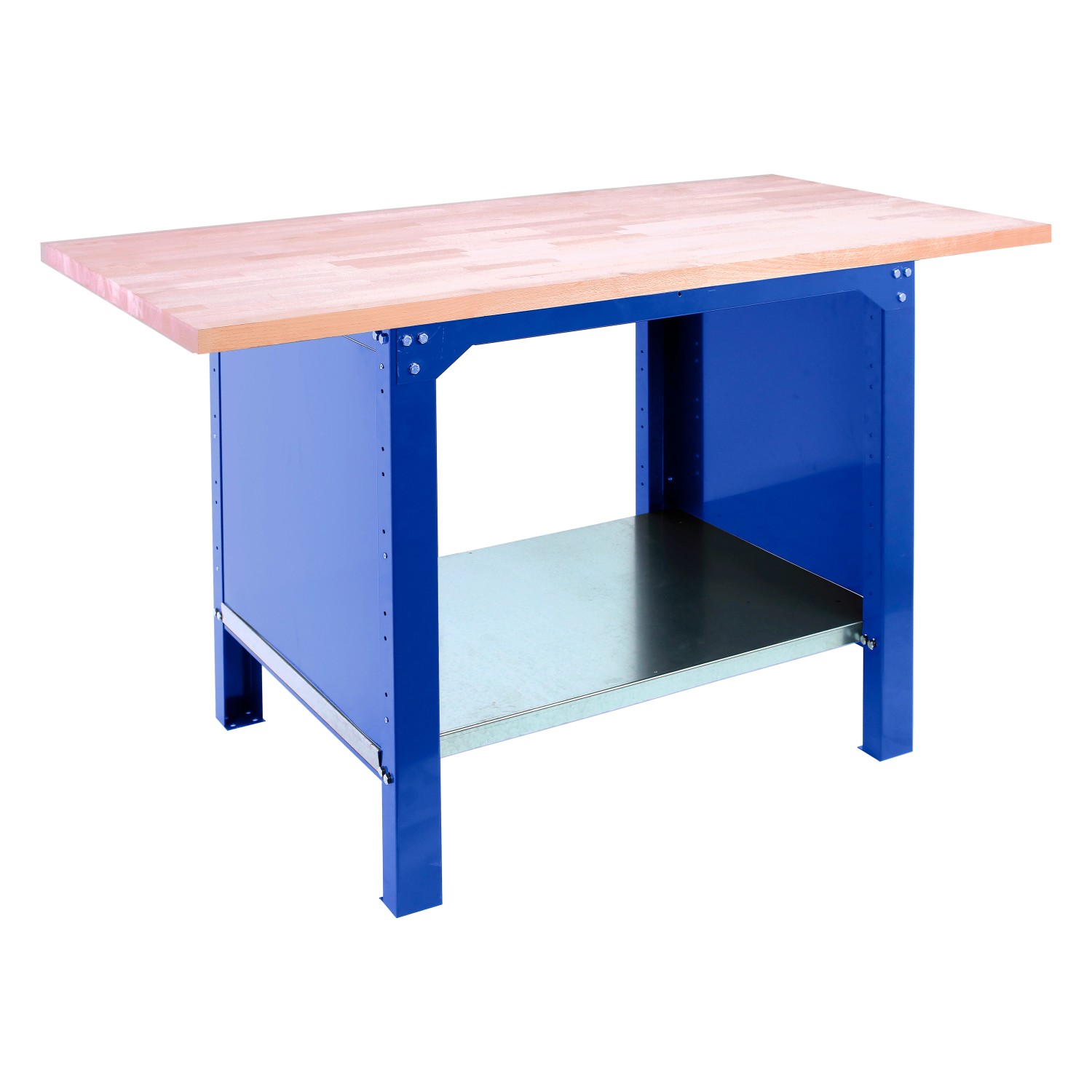 PROREGAL Werkbank BUFFALO WOOD HxBxT 86,5x120x75cm Traglast 1000kg Blau günstig online kaufen