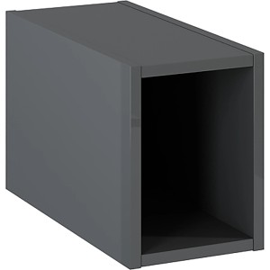 Maximus Badregal Stylo Slim, 20 cm breit, anthrazit. Wandregal für Bad.