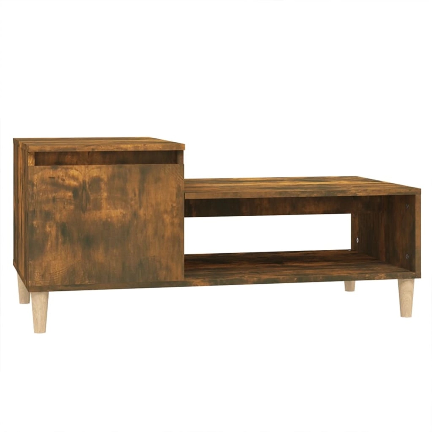 vidaXL Couchtisch Räuchereiche 100x50x45 cm Holzwerkstoff 821129