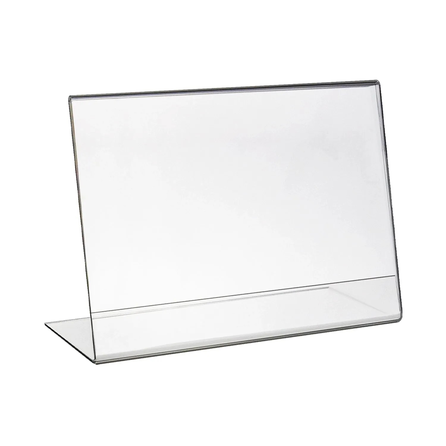 HMF 46935 Acryl Tischaufsteller Schräg DIN A4 Querformat Glasklar günstig online kaufen