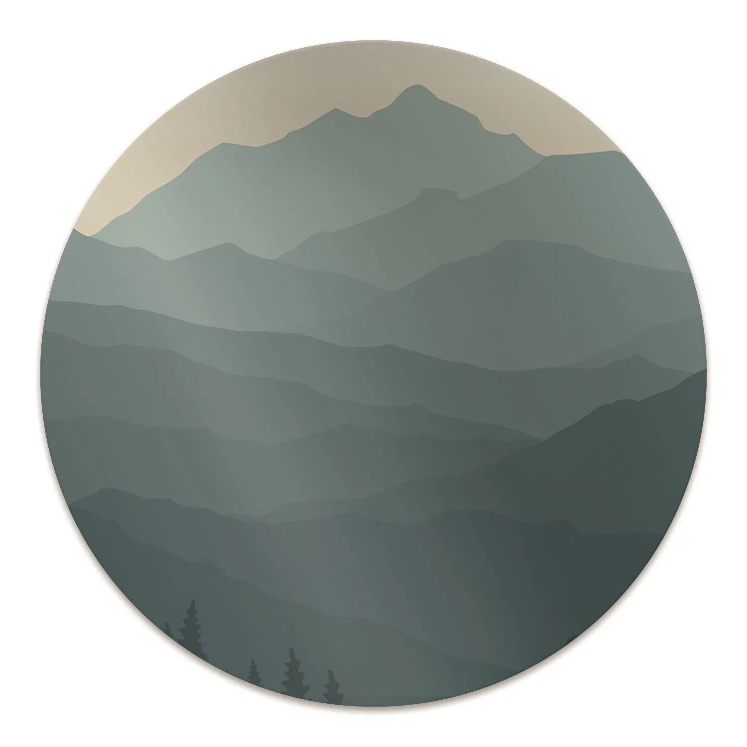 Tulup Bodenschutzmatte Wald Fußbodenschutz 100x100 cm Blau Bürostuhlmatte S günstig online kaufen