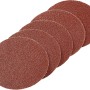 5er Set LUX Schleifauflagen Ø 125 mm, Körnung 40, für Exzenterschleifer.