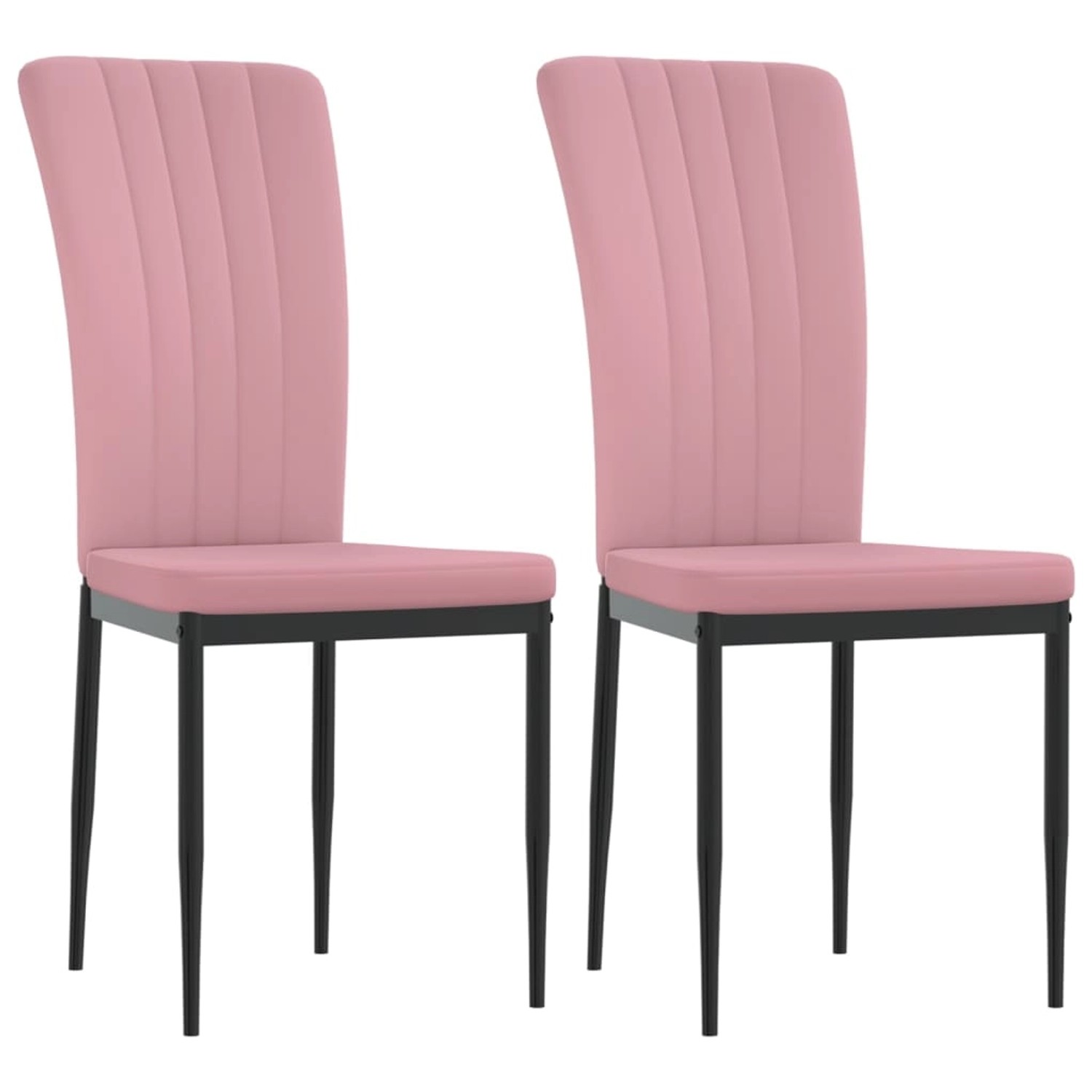 vidaXL Esszimmerstühle 2 Stk Rosa Samt 326097 günstig online kaufen