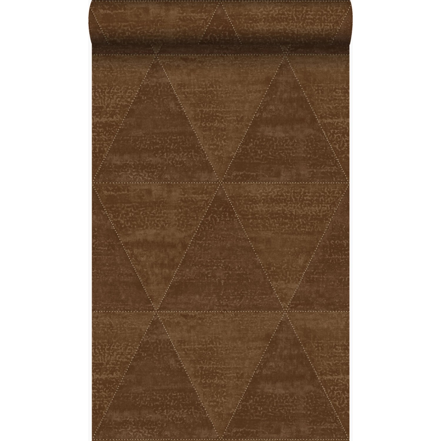 Origin Luxury Wallcoverings Tapete Verwitterte Metalldreiecke Rostbraun 53 günstig online kaufen