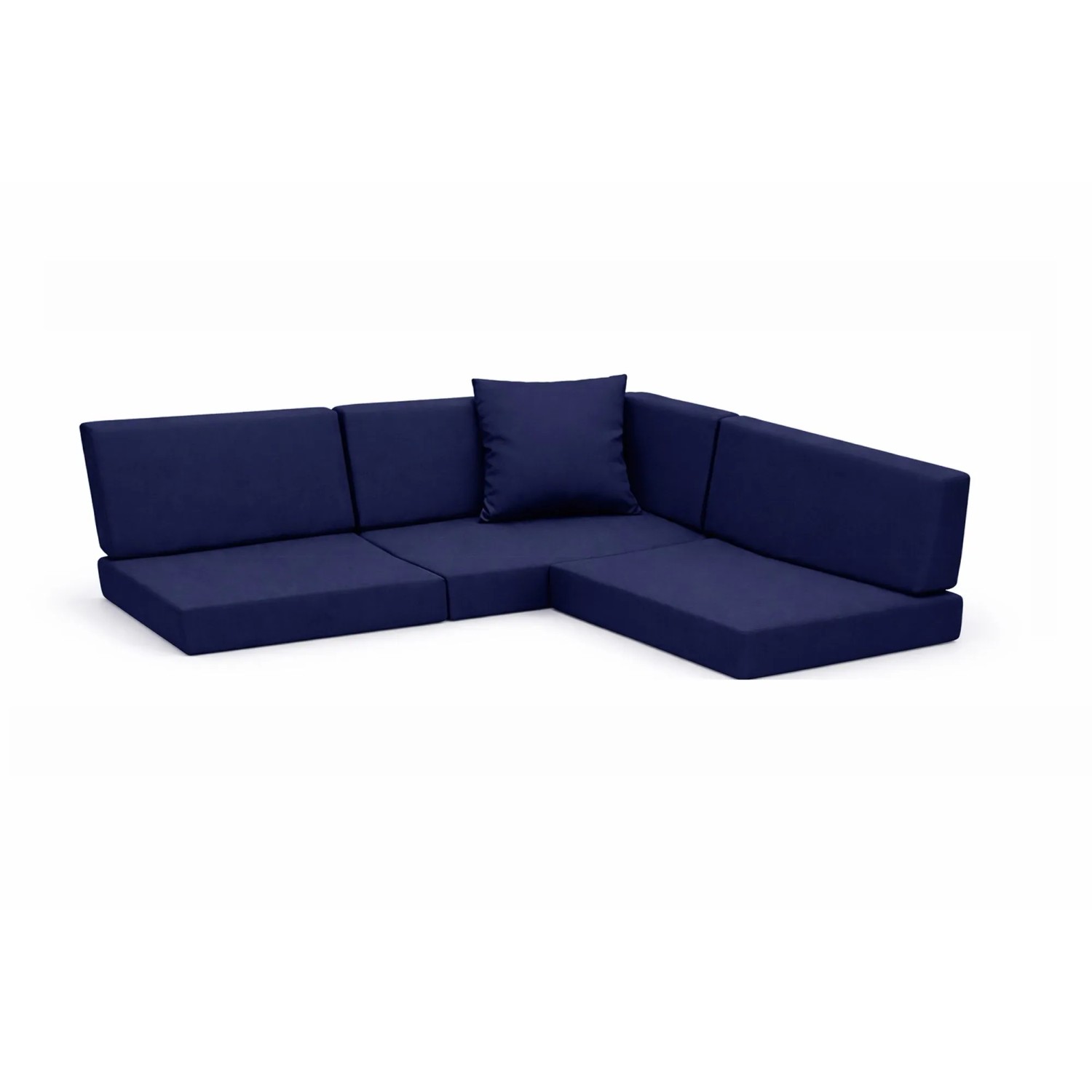 Setgarden Large Palettenkissen 8er Set Outdoor 120x60x10cm Sitzkissen + Rückenkissen 120x40x10cm 1tlg Marine